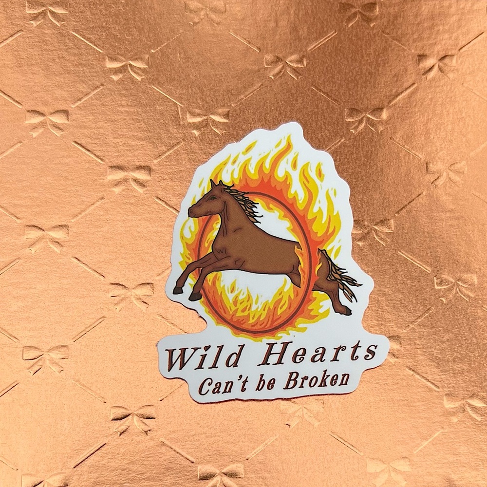 Wild Hearts Can’t Be Broken Equestrian Cowboy CowGirl Sticker